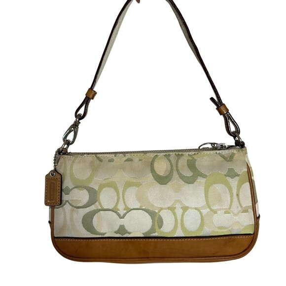 Coach Y2K OPTIC Green Signature Canvas Mini Bag + Free Coach Leather Extender - Picture 3 of 15